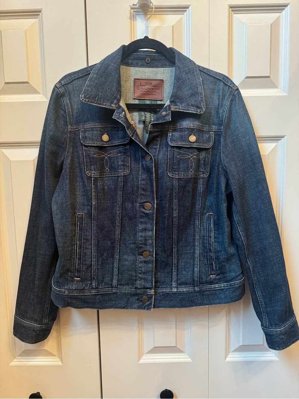 Ralph Lauren Dark Blue Denim Jacket - Women's Jean Trucker